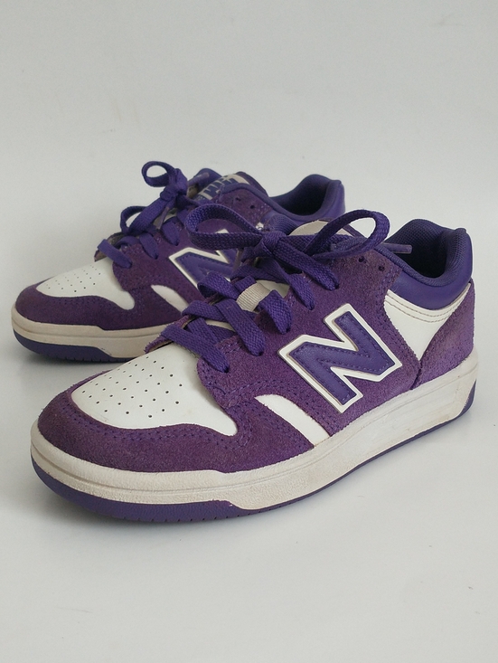 New Balance Other - New Balance 480 Kids Purple and White Lace-Up Sneakers. Size 8.5" inch